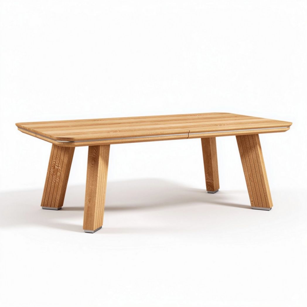 Bamboo coffee table for living room 160 x 80 x 75cm modern design